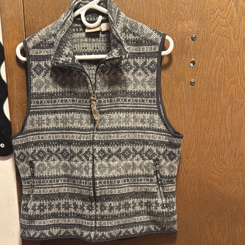 Woolrich Gray Patterned Vest